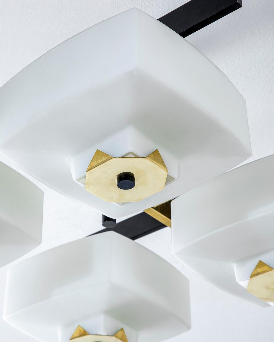 20th Century, Arredoluce Pair of Ceiling Light 1960 In Good Condition For Sale In Turin, Turin