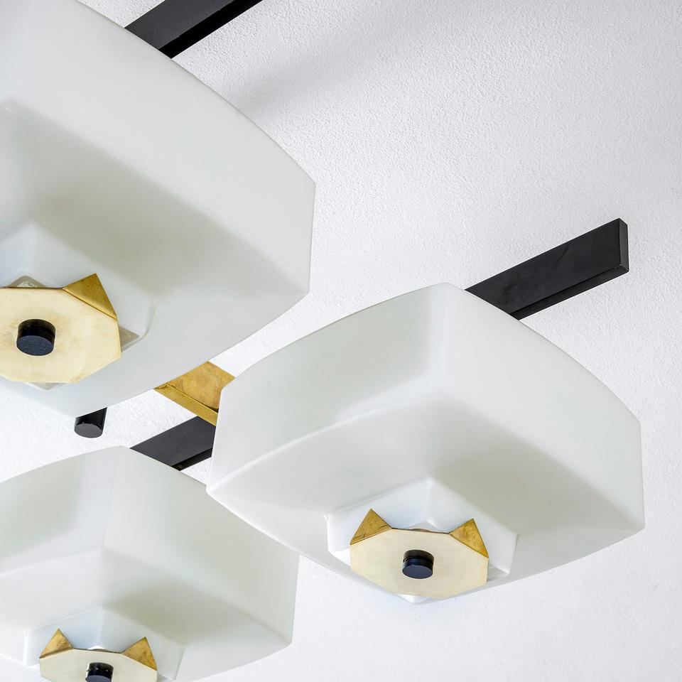 Metal 20th Century, Arredoluce Pair of Ceiling Light 1960 For Sale