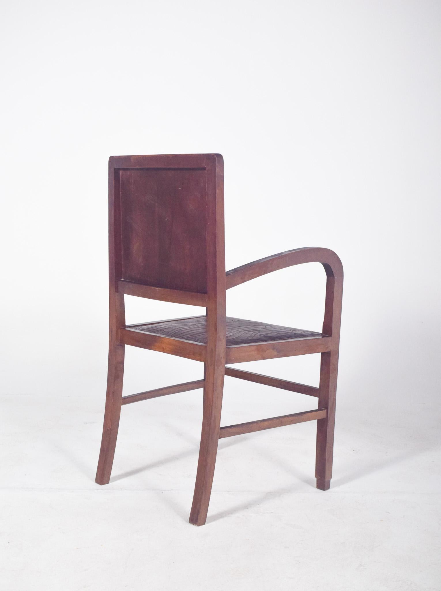 Fauteuil Art Déco du 20ème siècle en vente 2
