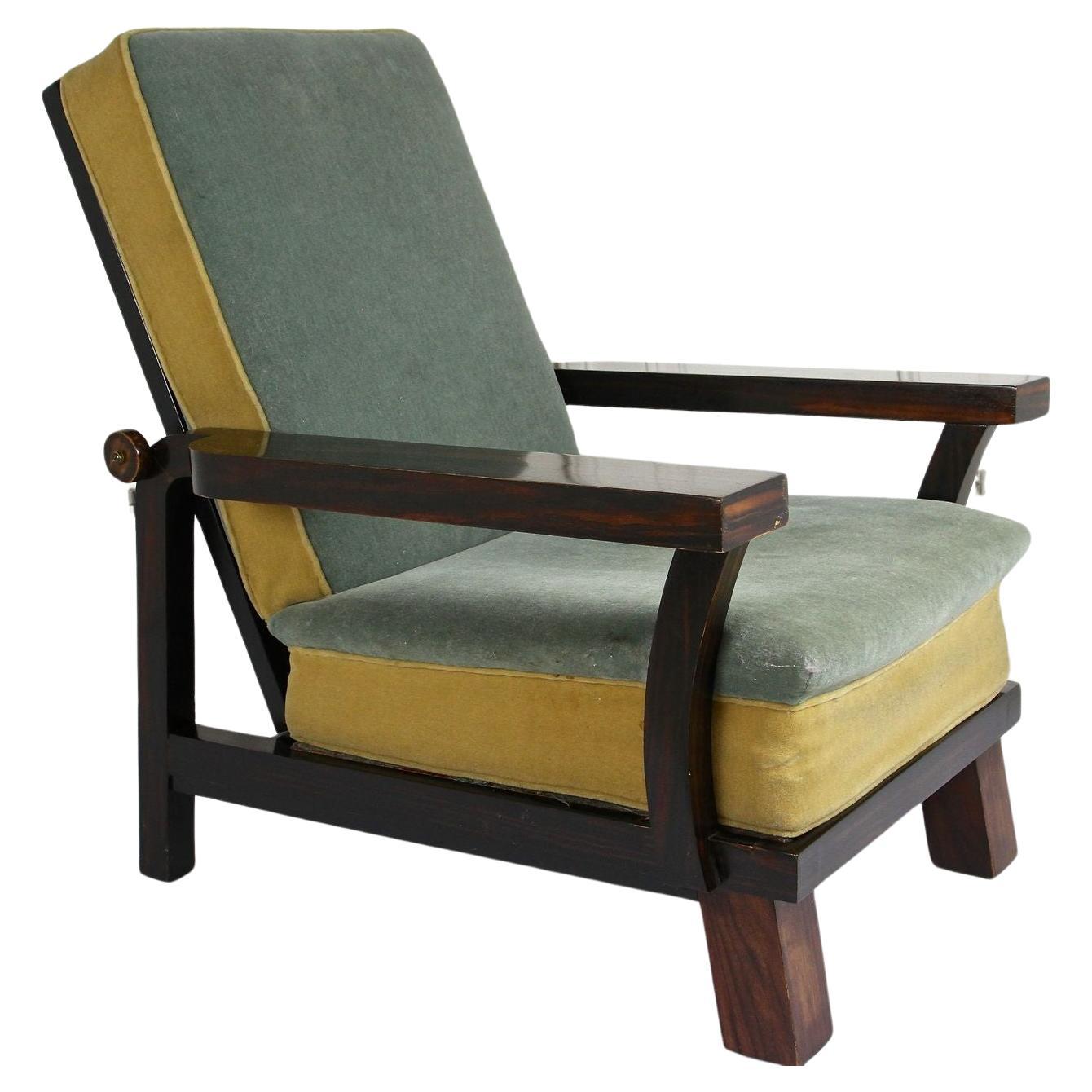 20th Century Art Deco Armchair "Sitzmaschine" by Fritz Gross, AT circa 1935 For Sale