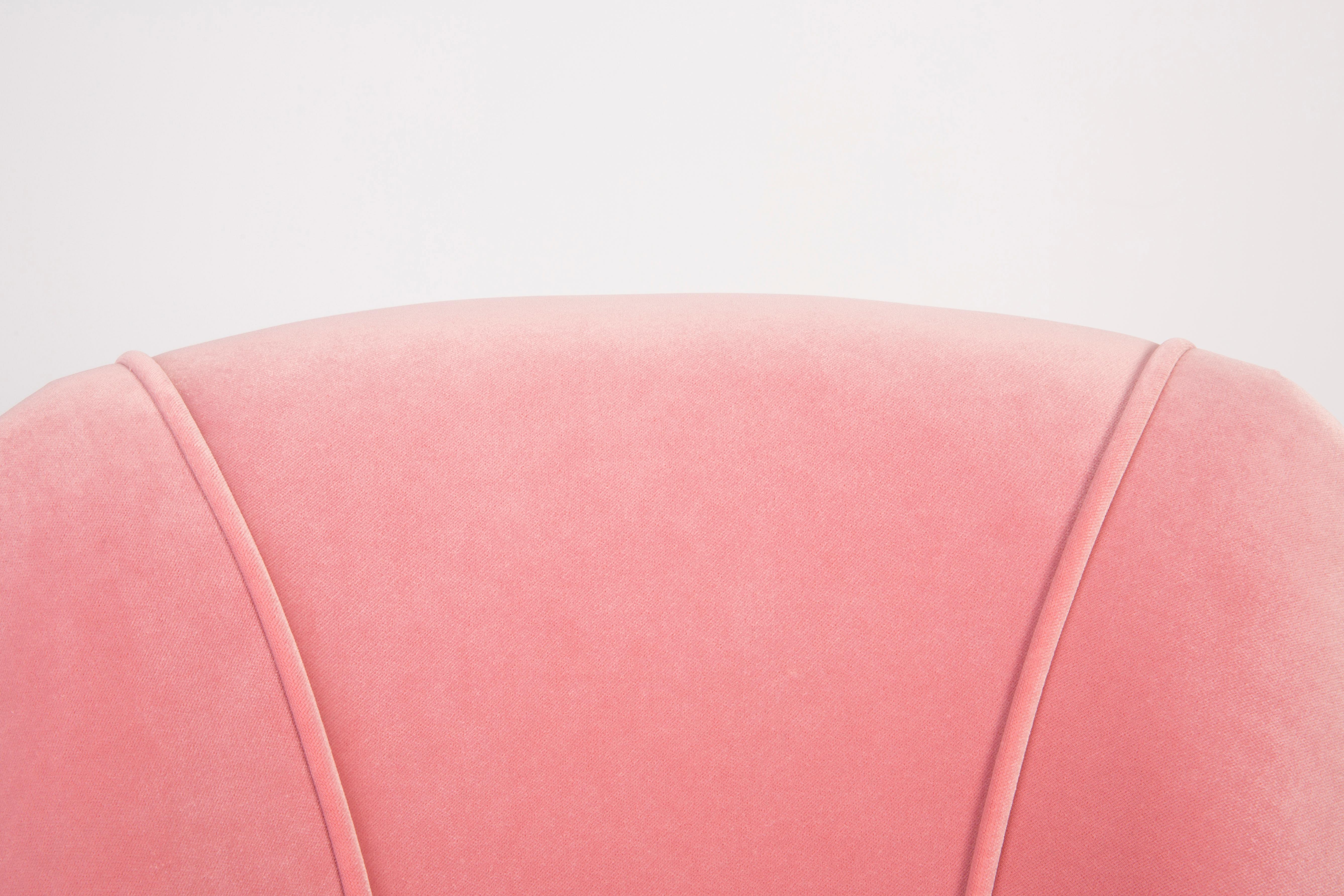 Poltrona Art Deco Baby Pink del XX secolo, anni '50 in vendita 4