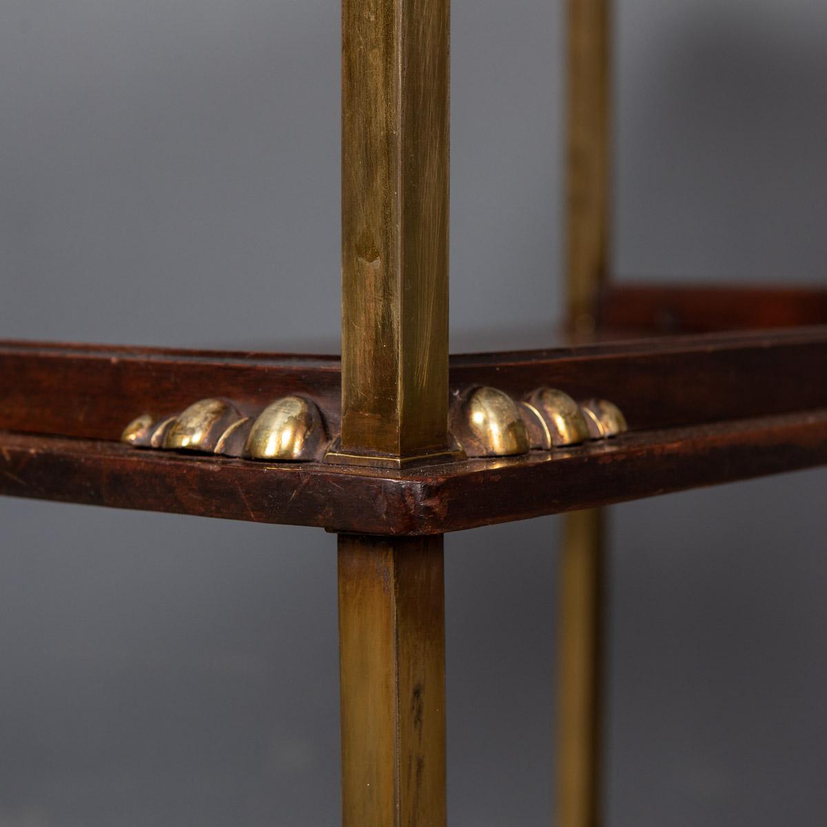 20th Century Art Deco Brass & Mahogany Drinks Trolley, c.1930 11