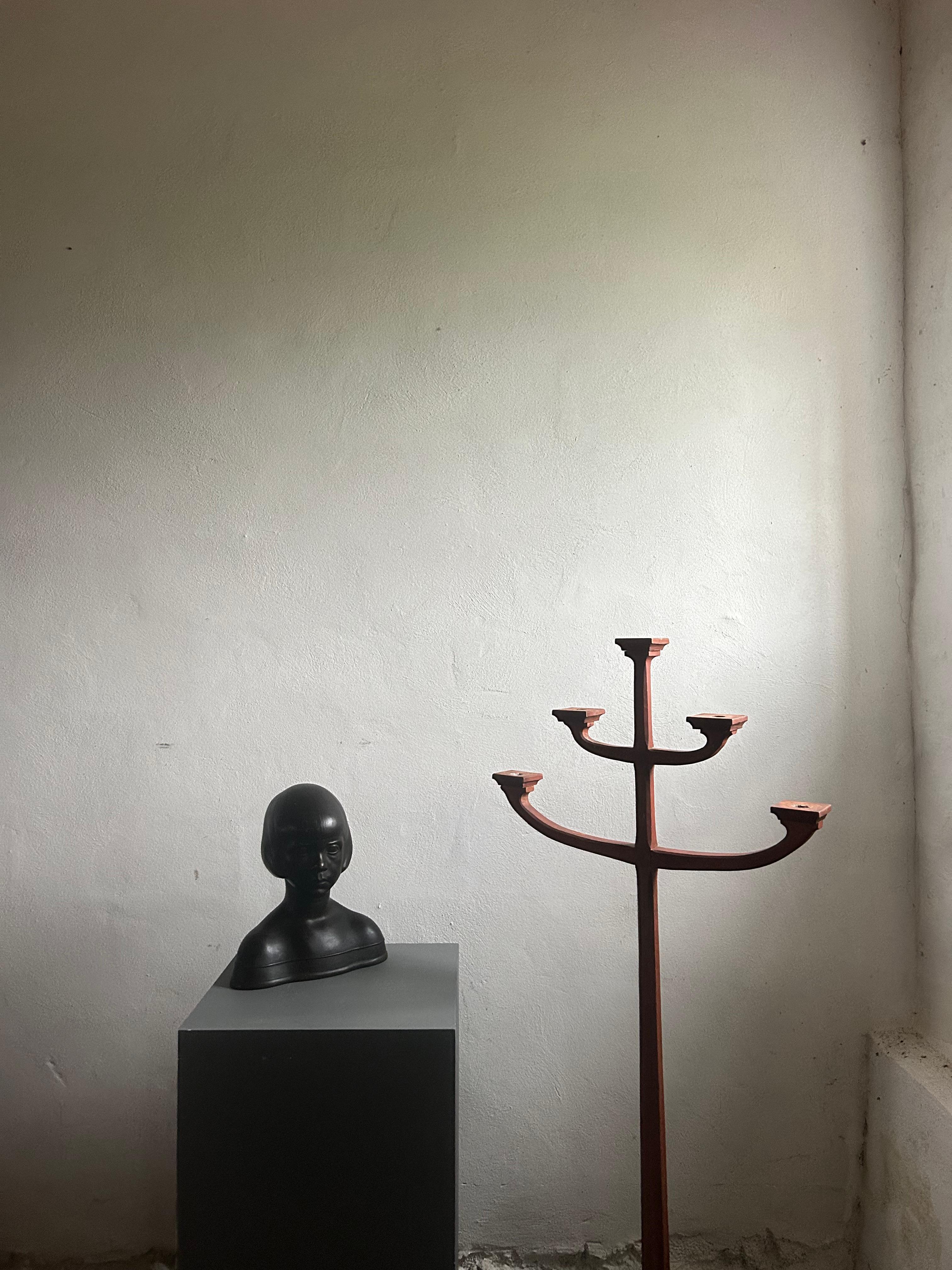 Danese Busto in bronzo Art Deco del XX secolo dello scultore danese Sofus J. Nervil in vendita