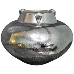 20th Century Art Deco by A.De Mori Italian Silver Flower Vase, 1930s