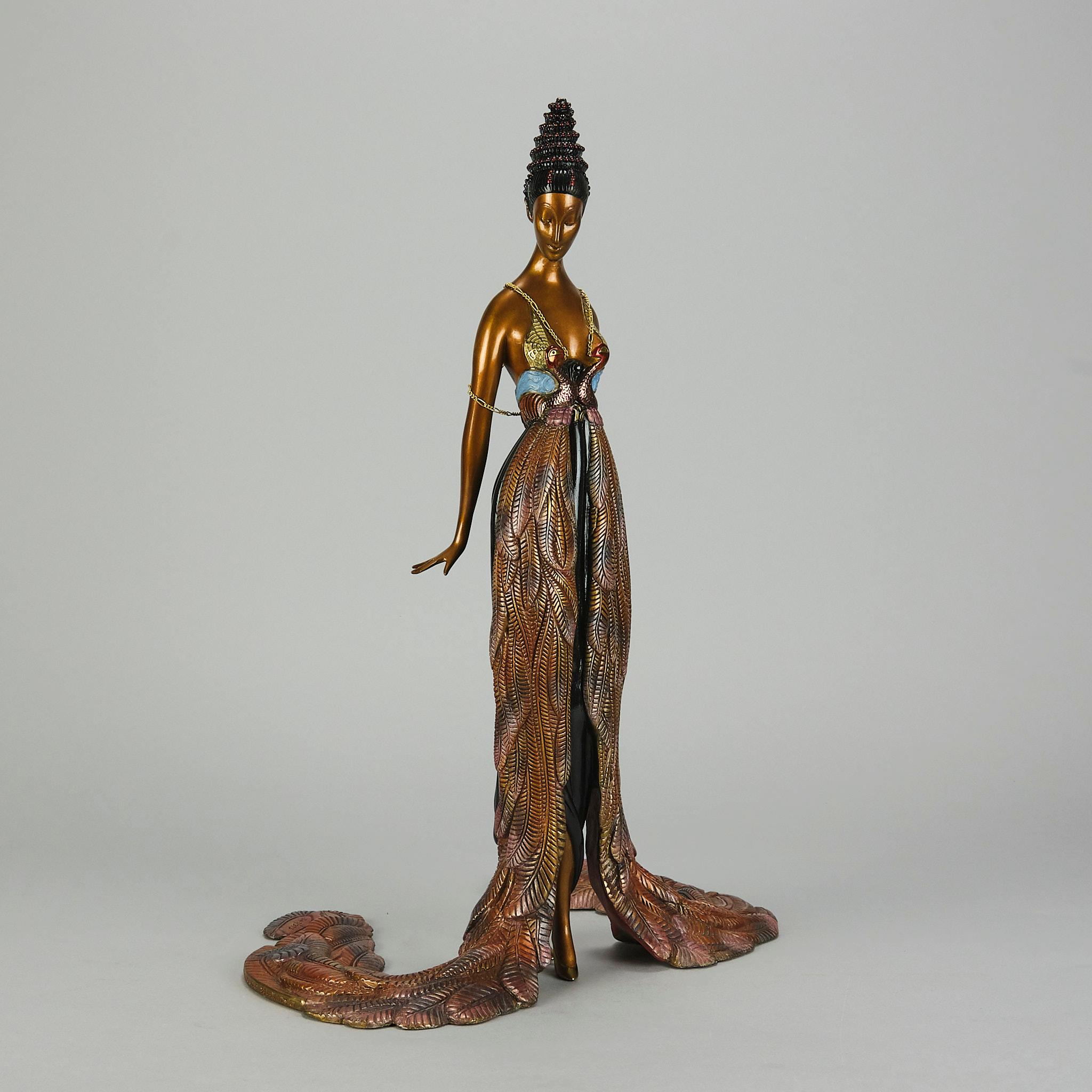 Cast 20th Century Art Deco Cold-Painted Bronze entitled 