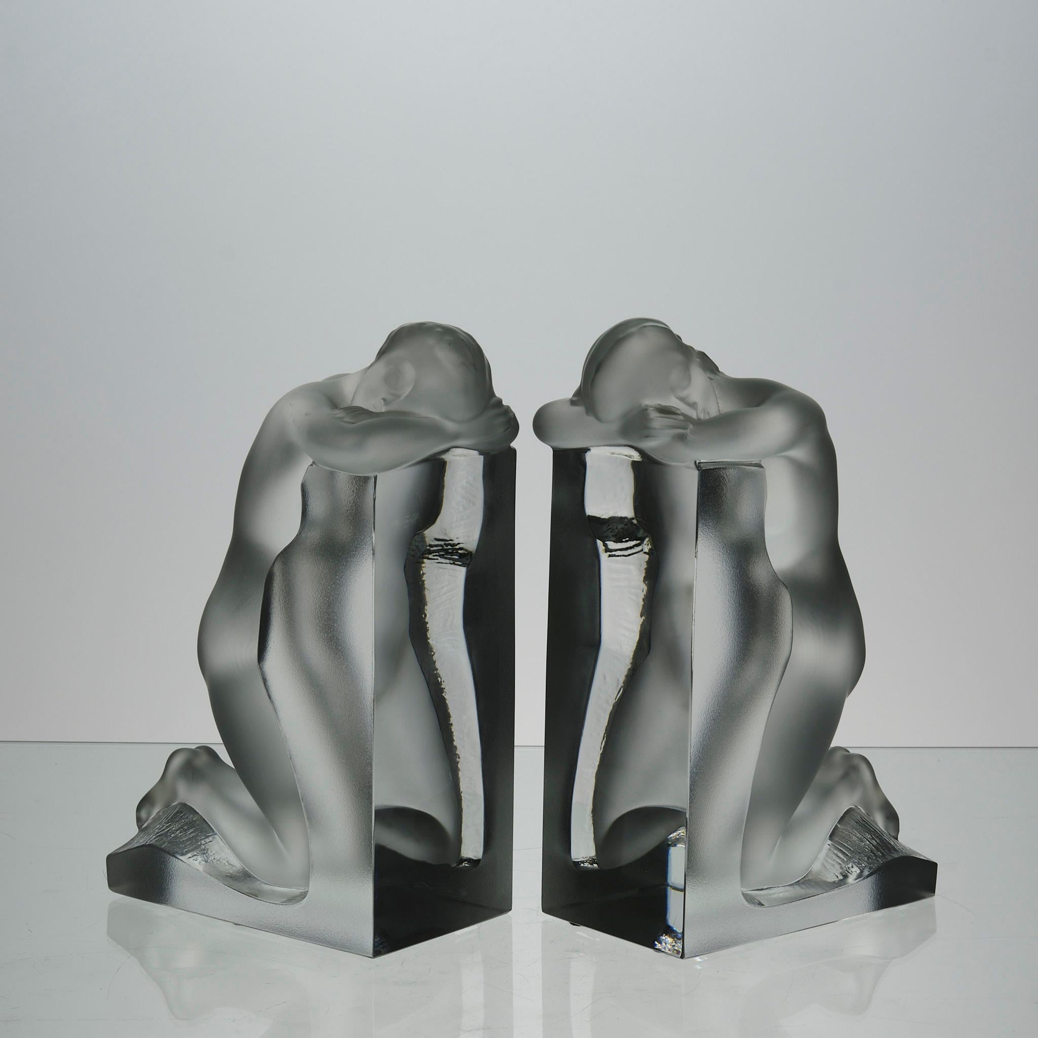 20th Century Art Deco Frosted Glass 