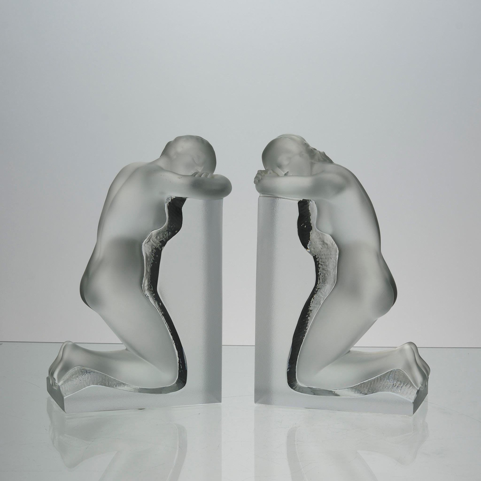 20th Century Art Deco Frosted Glass 