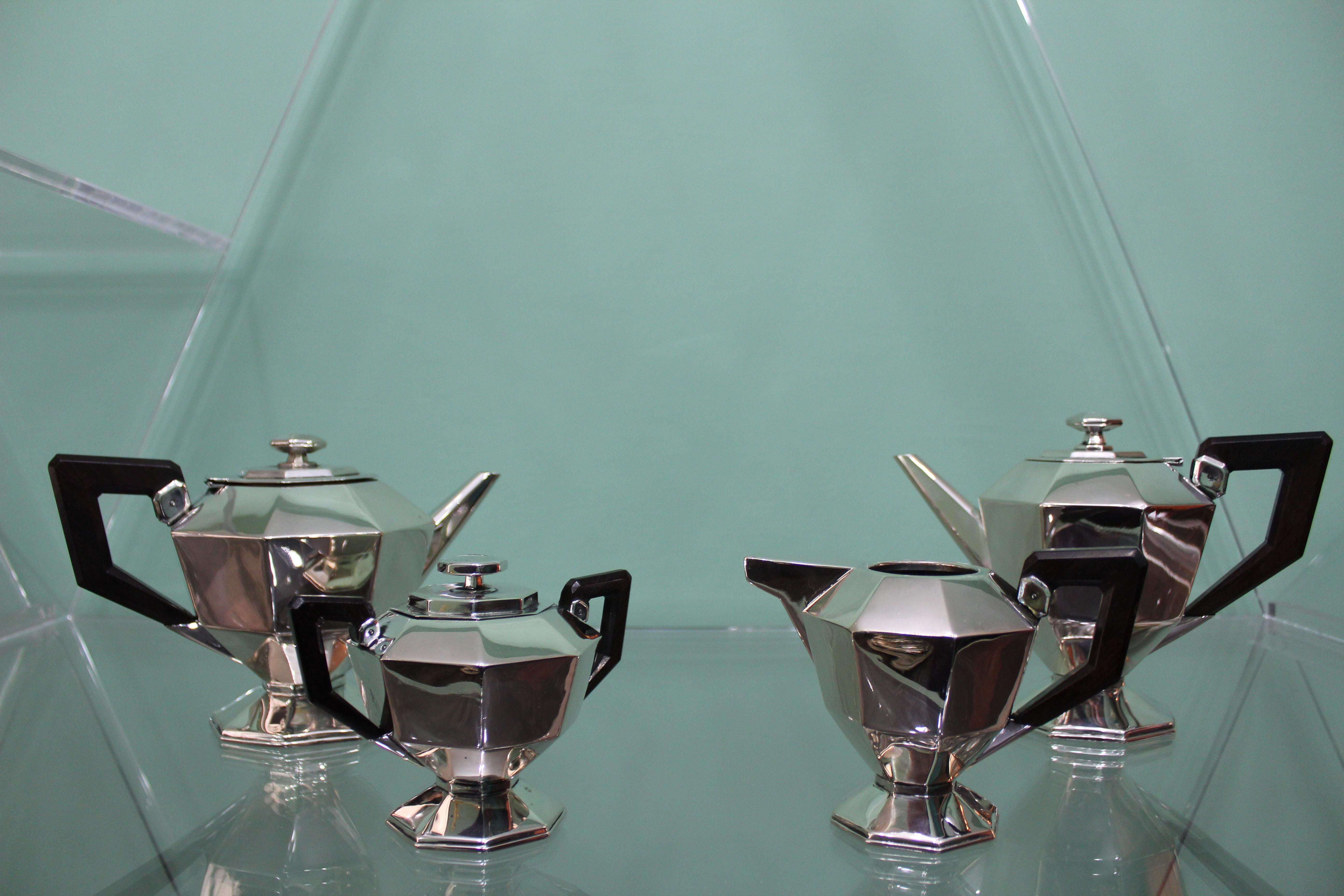 20th Century Art Deco Italian Silver Tea Set, 1920s 2