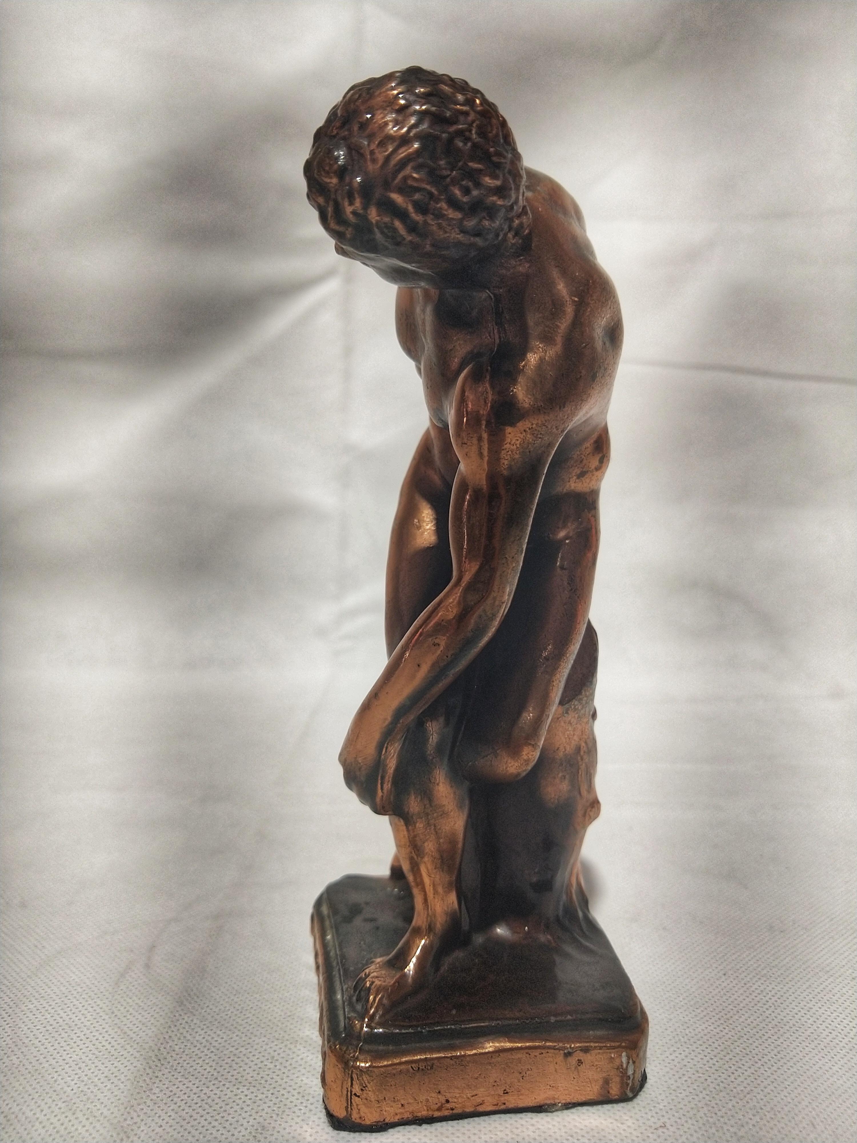 Classical Greek 20th Century Art Deco Metame Sculpture Figure Bronze Discobolus For Sale