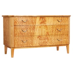 20th Century Art Deco Scandinavian Birch Chest of Drawers