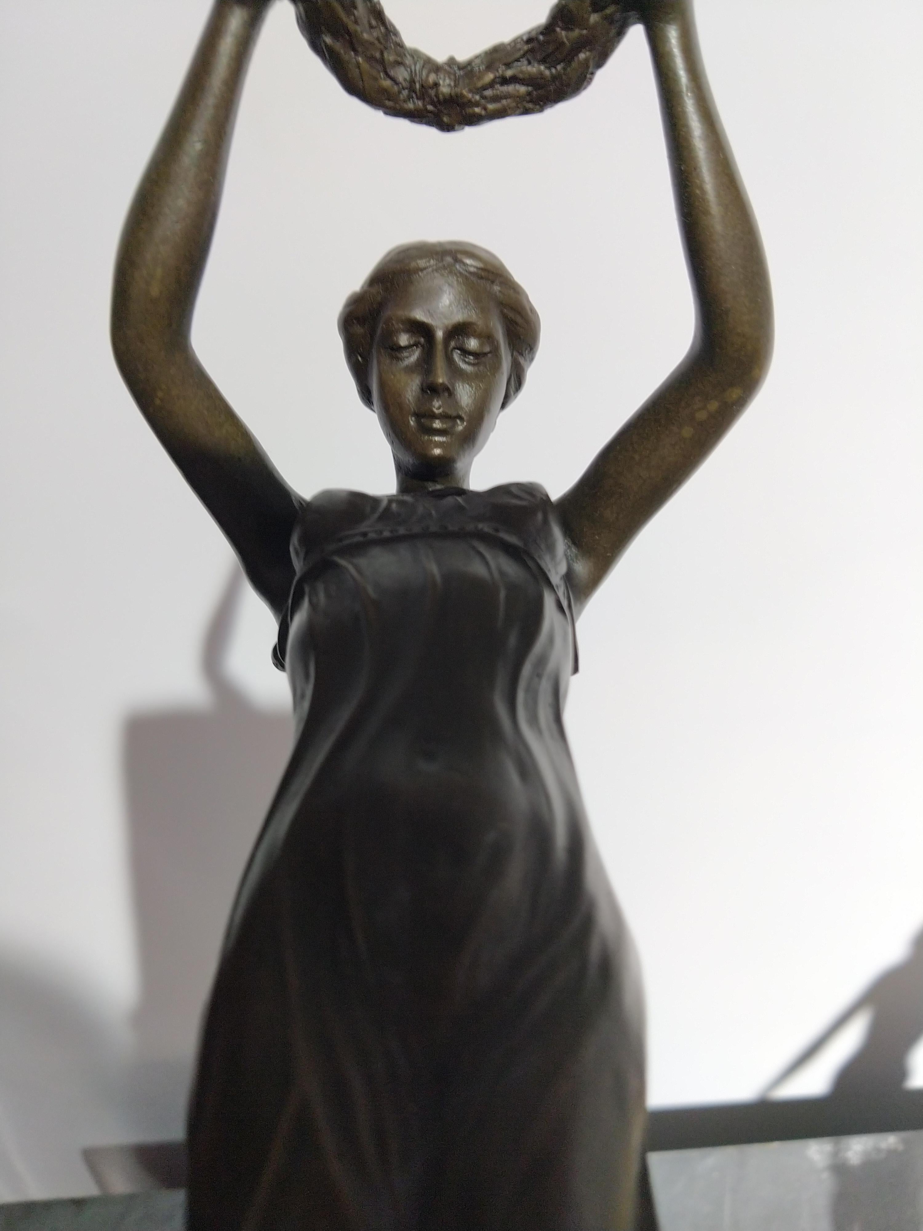20th Century Art Deco Sculpture Figure Bronze Nymph Daphne By Milo For Sale 3