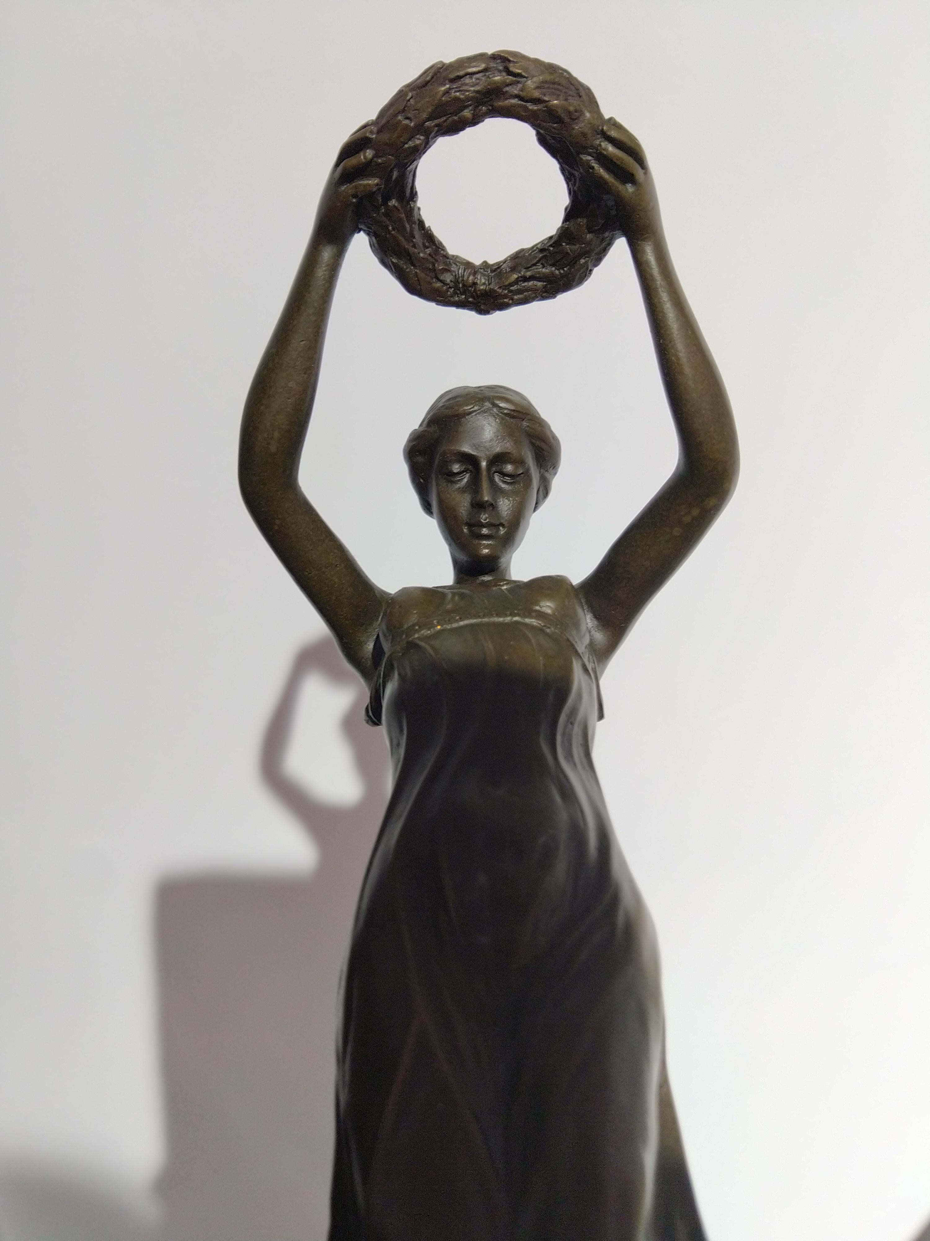 20th Century Art Deco Sculpture Figure Bronze Nymph Daphne By Milo For Sale 2