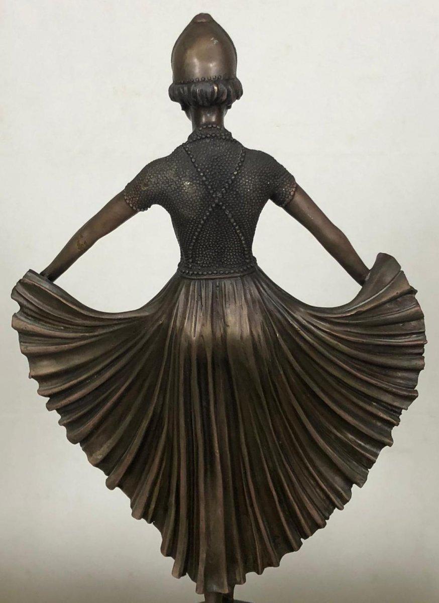 Art Déco Scultura Art Deco del XX secolo raffigurante una ballerina in vendita