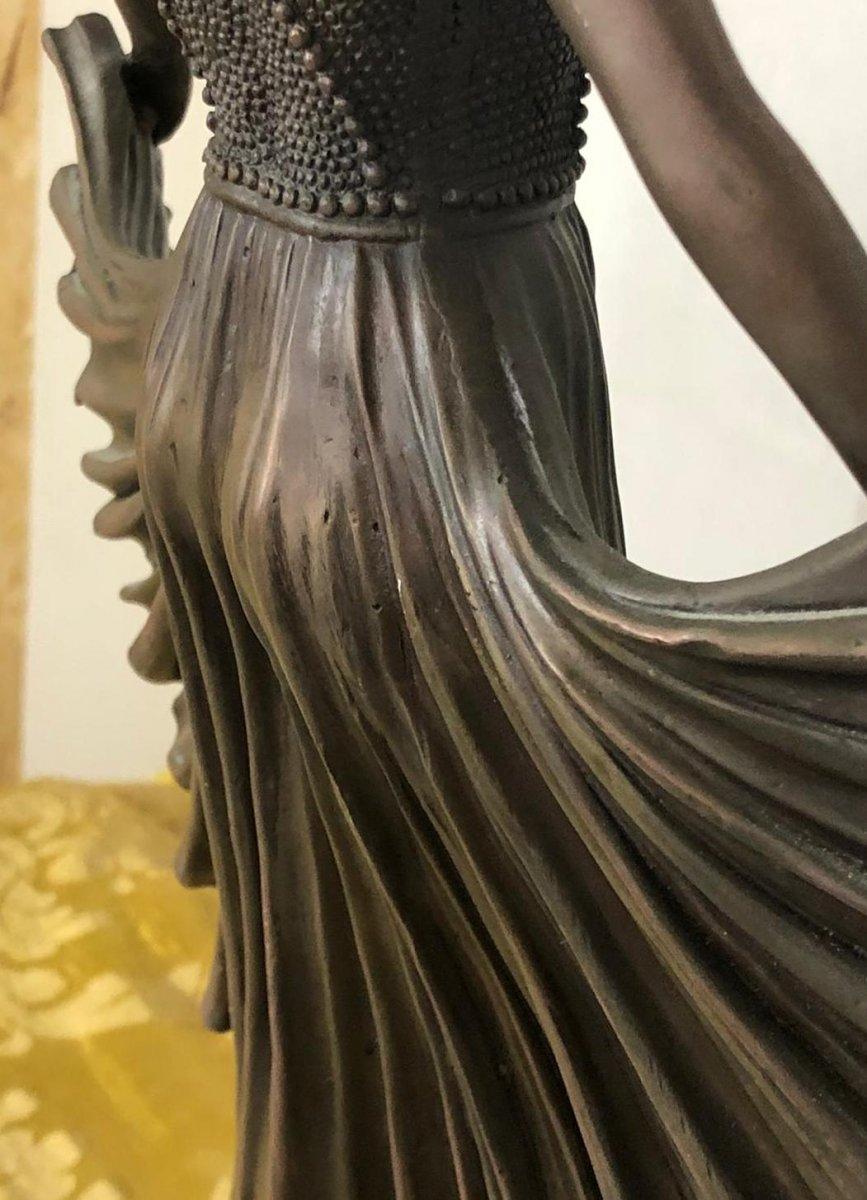 Metà XX secolo Scultura Art Deco del XX secolo raffigurante una ballerina in vendita