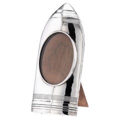 20th Century Art Deco Solid Silver Artillery Shell Photo Frame, c.1916