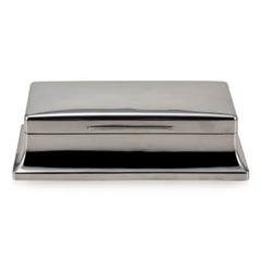20th Century Art Deco Solid Silver Cigar Box, London, c.1932