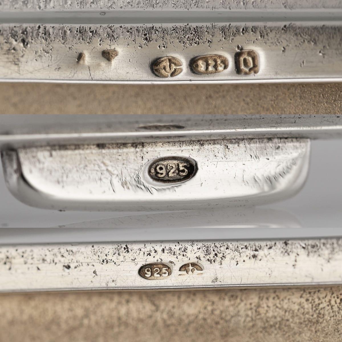 20. Jahrhundert Art Deco Massiv Silber & Guilloche Emaille Zigarettenetui c.1929 im Angebot 14