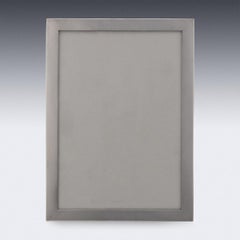 20th Century Art Deco Solid Silver Photo Frame, Walker & Hall, c.1913