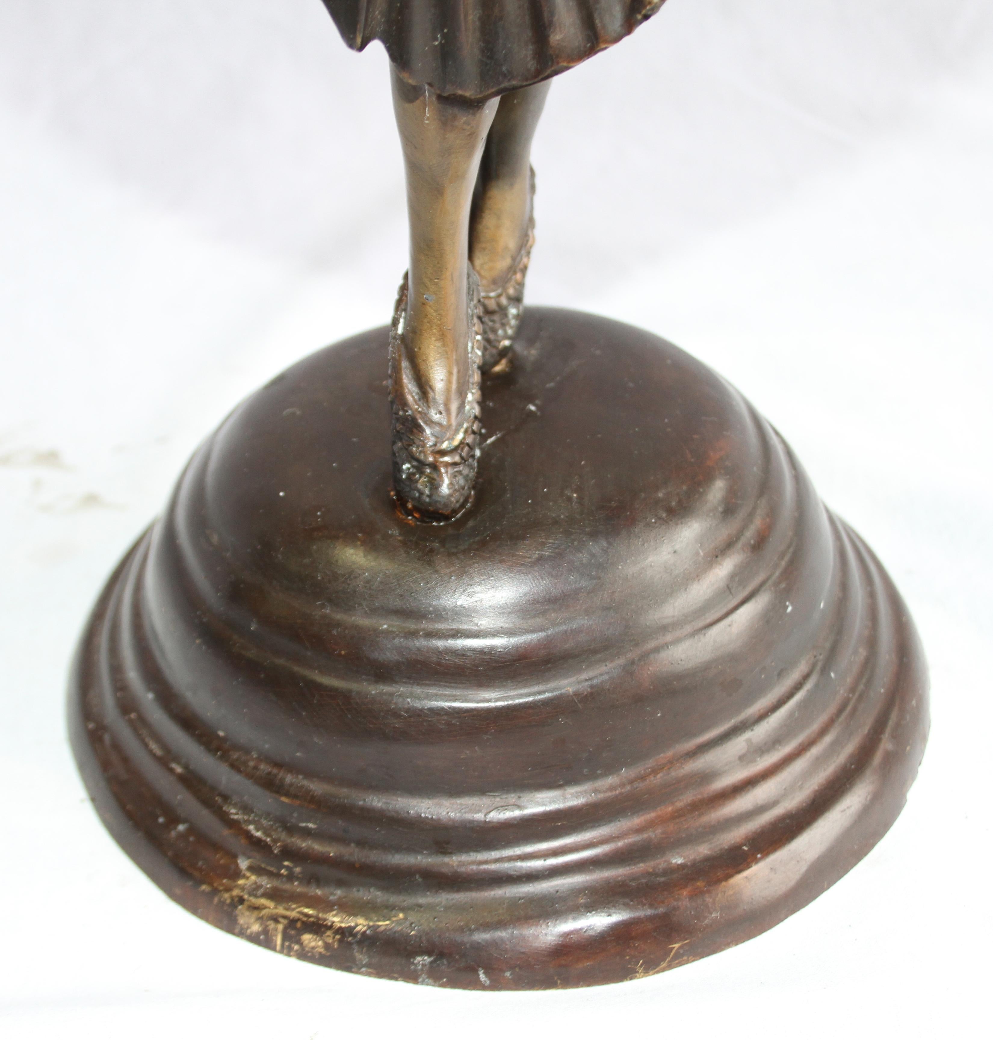 Hand-Crafted 20th Century Art Deco Style Bronze Dancer, Demétre Haralamb Chiparus