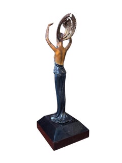 20th Century Art Deco Style Bronze Sculpture “The Triumph”