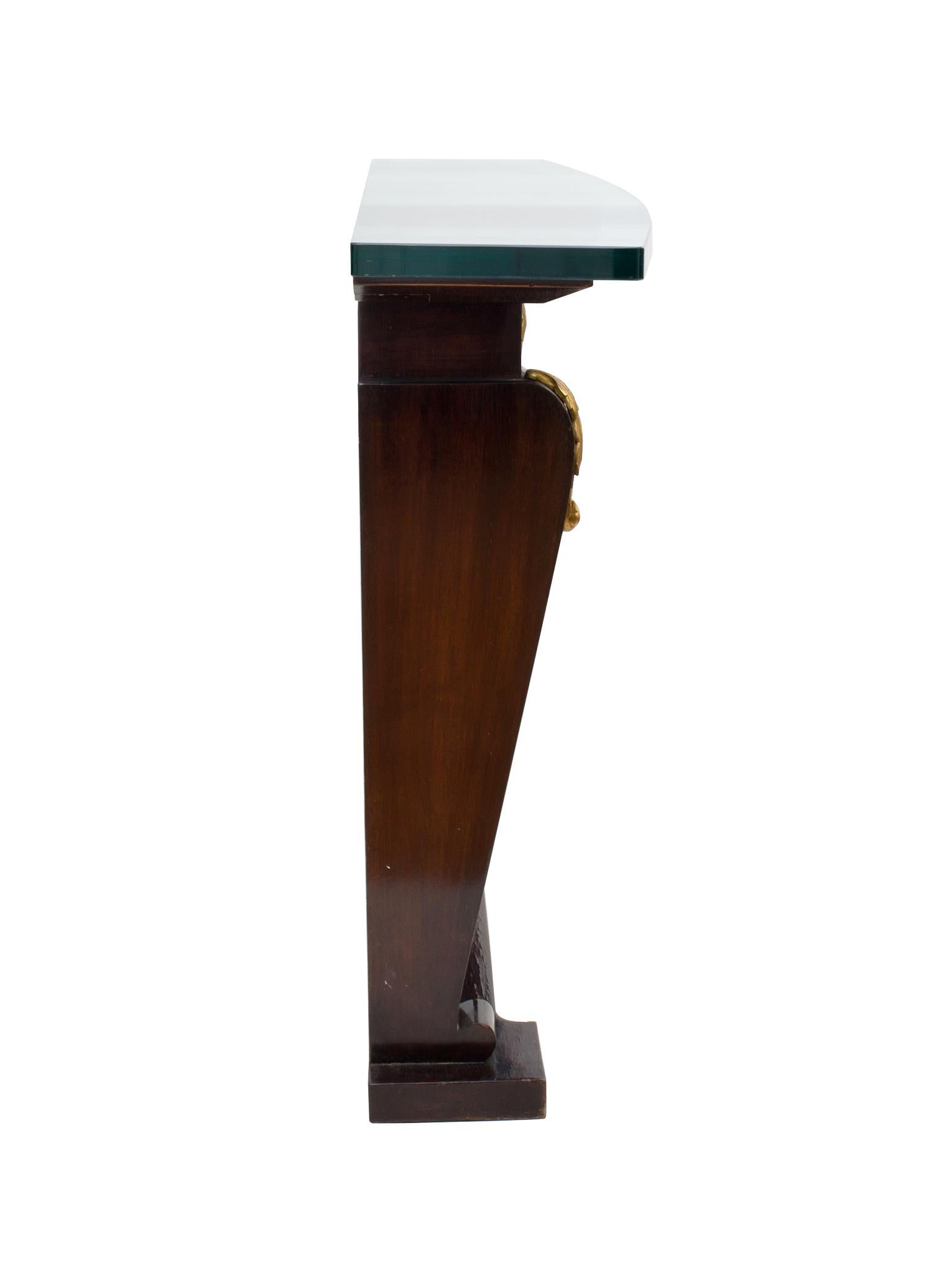 20th Century Art Deco-Style Ebonized Console Table In Good Condition In New York, NY