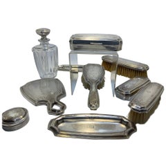 20th Century Art Deco Tiffany & Co. Sterling Silver Gentleman Vanity Set