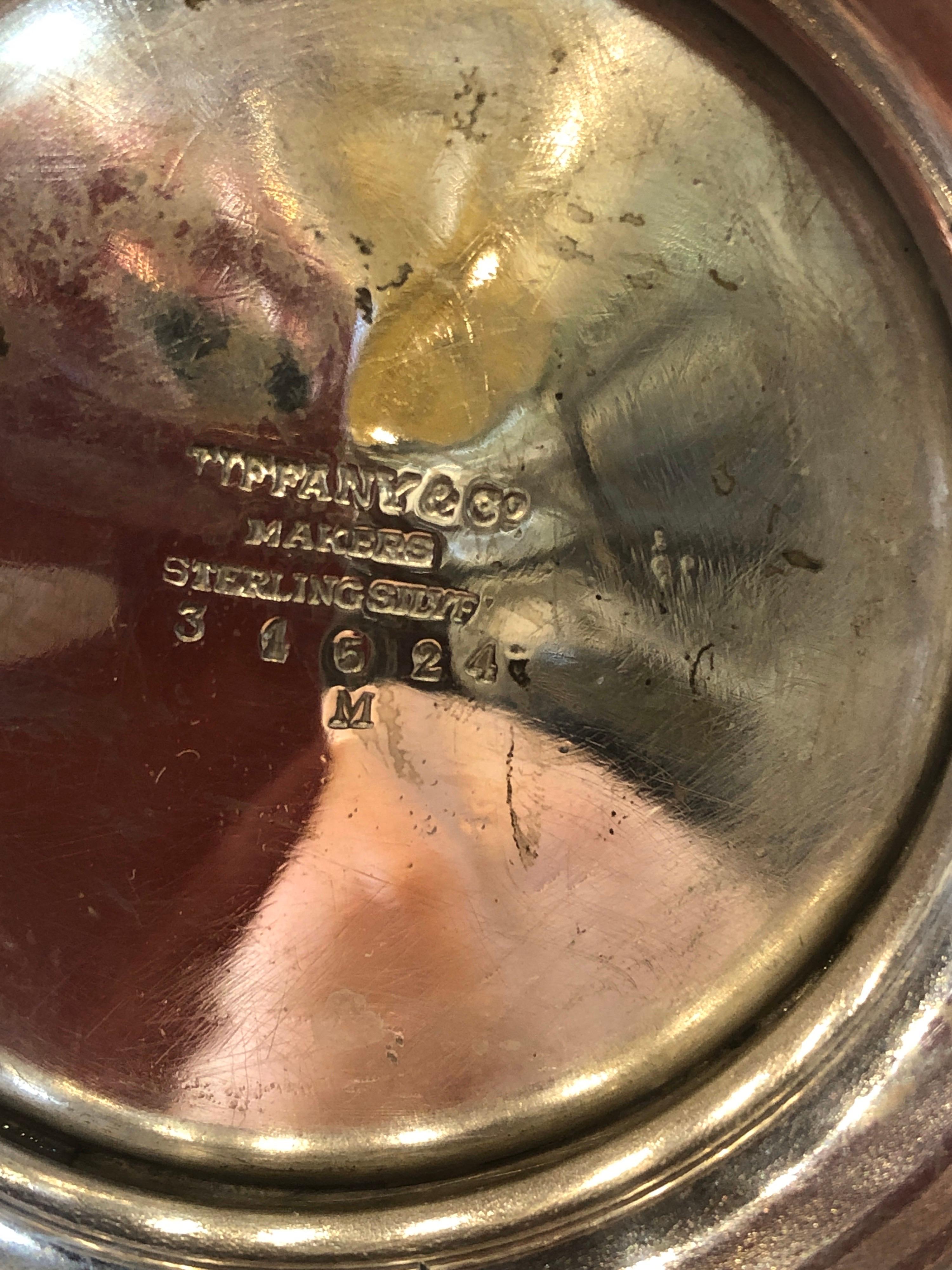 20th Century Art Deco Tiffany Silver Coffee Pot, 1940s 5