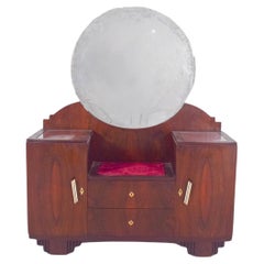 20th Century Art Deco Walnut Dressing Table