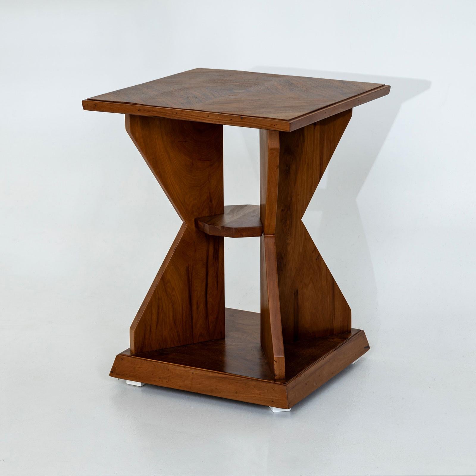 French 20th Century Art Deco Walnut Side Table, France