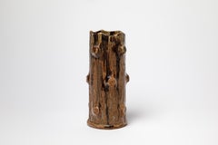 Vase aus Holzimitation aus Keramik von J Talbot La Borne 1940