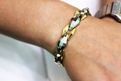 20th Century Art Deco Yellow and White Gold Bracelet Italy, 1930s