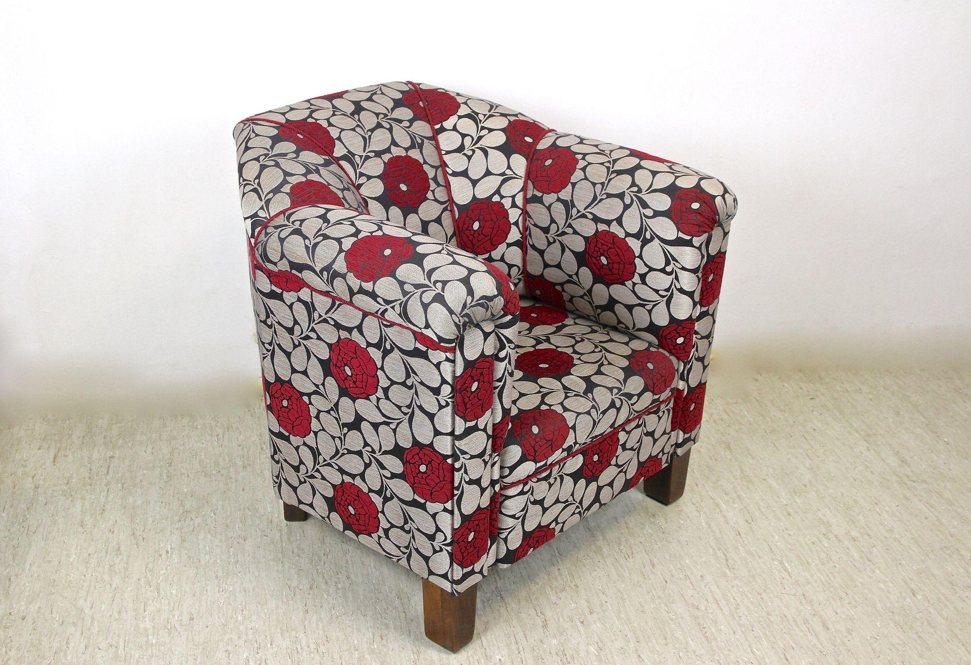 Fauteuil Art nouveau du XXe siècle avec tabouret et repose-pieds, Autriche, vers 1915 en vente 4