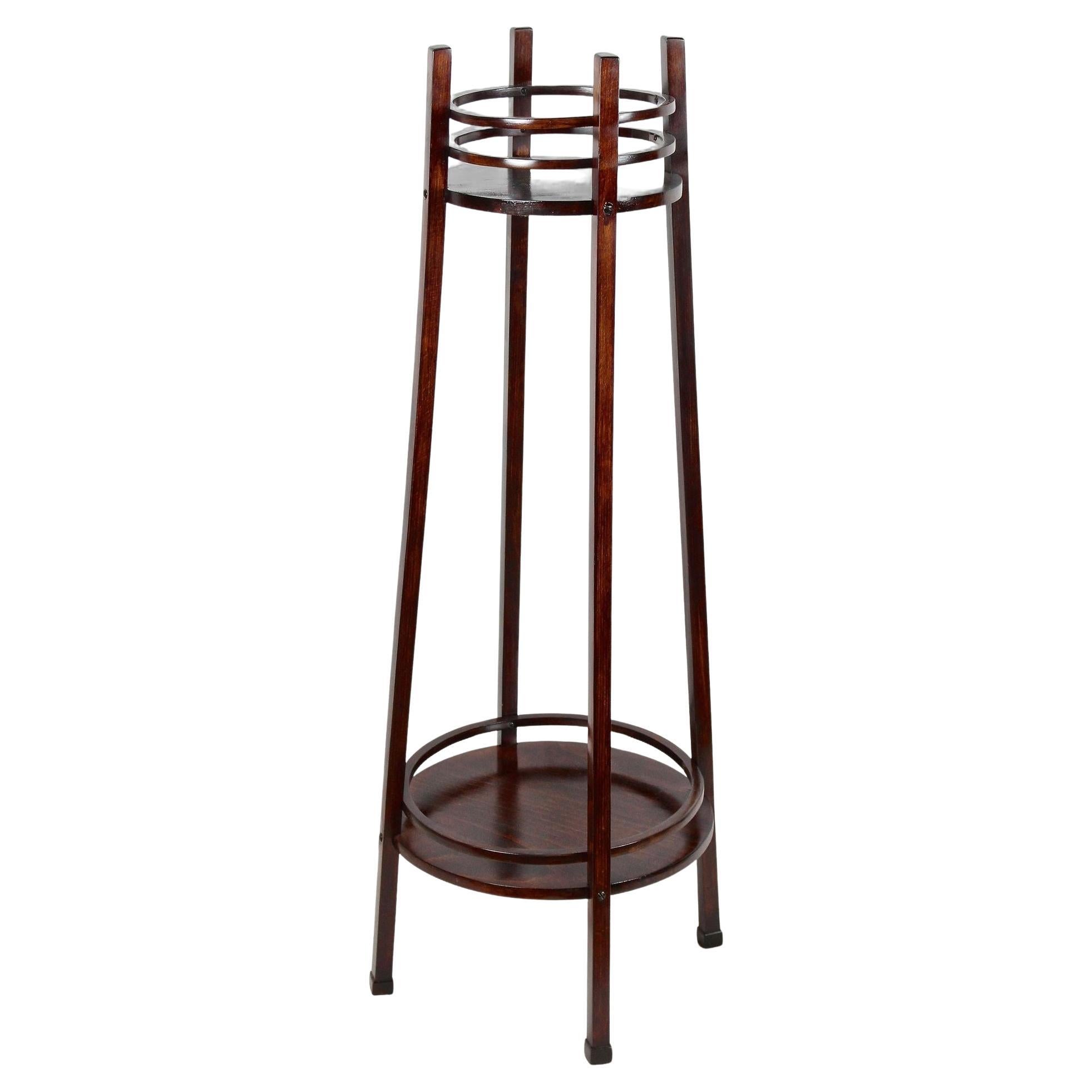 20th Century Art Nouveau Bentwood Pedestal by THONET - Mod. 9531, AT ca. 1906