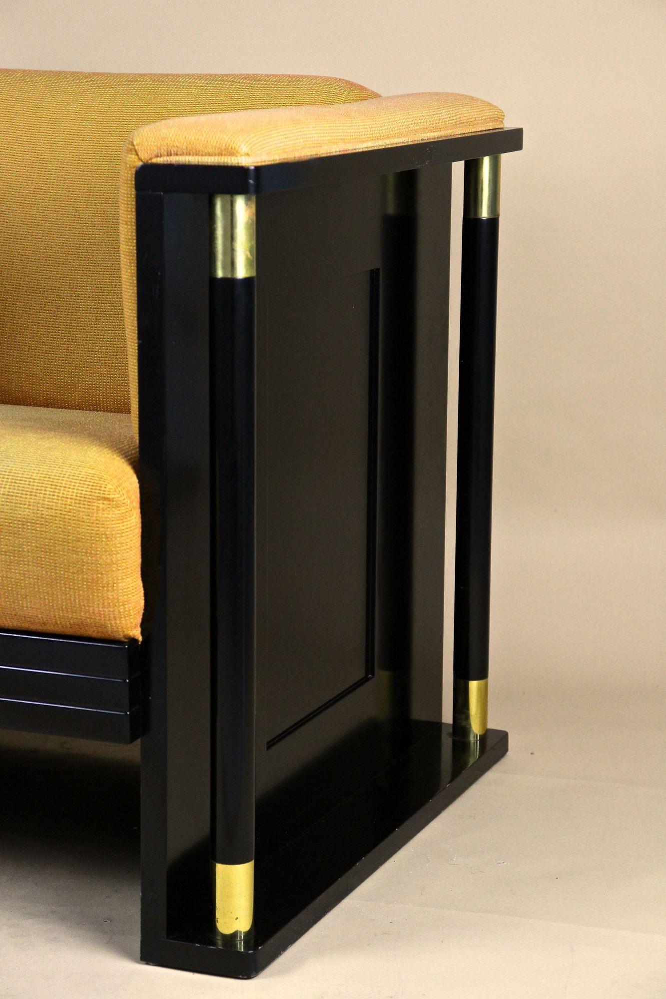 20th Century Art Nouveau Black Armchair, School Of Josef Hoffmann, AT ca. 1910 For Sale 1