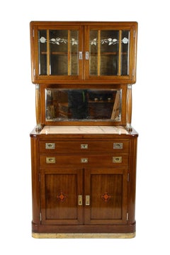 20th Century Art Nouveau Cabinet/ Buffet by H. Bäck, Mahogany, Austria ca. 1910