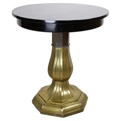 Tavolino in stile Art Nouveau del XX secolo con base in ottone, Austria, 1910 ca.