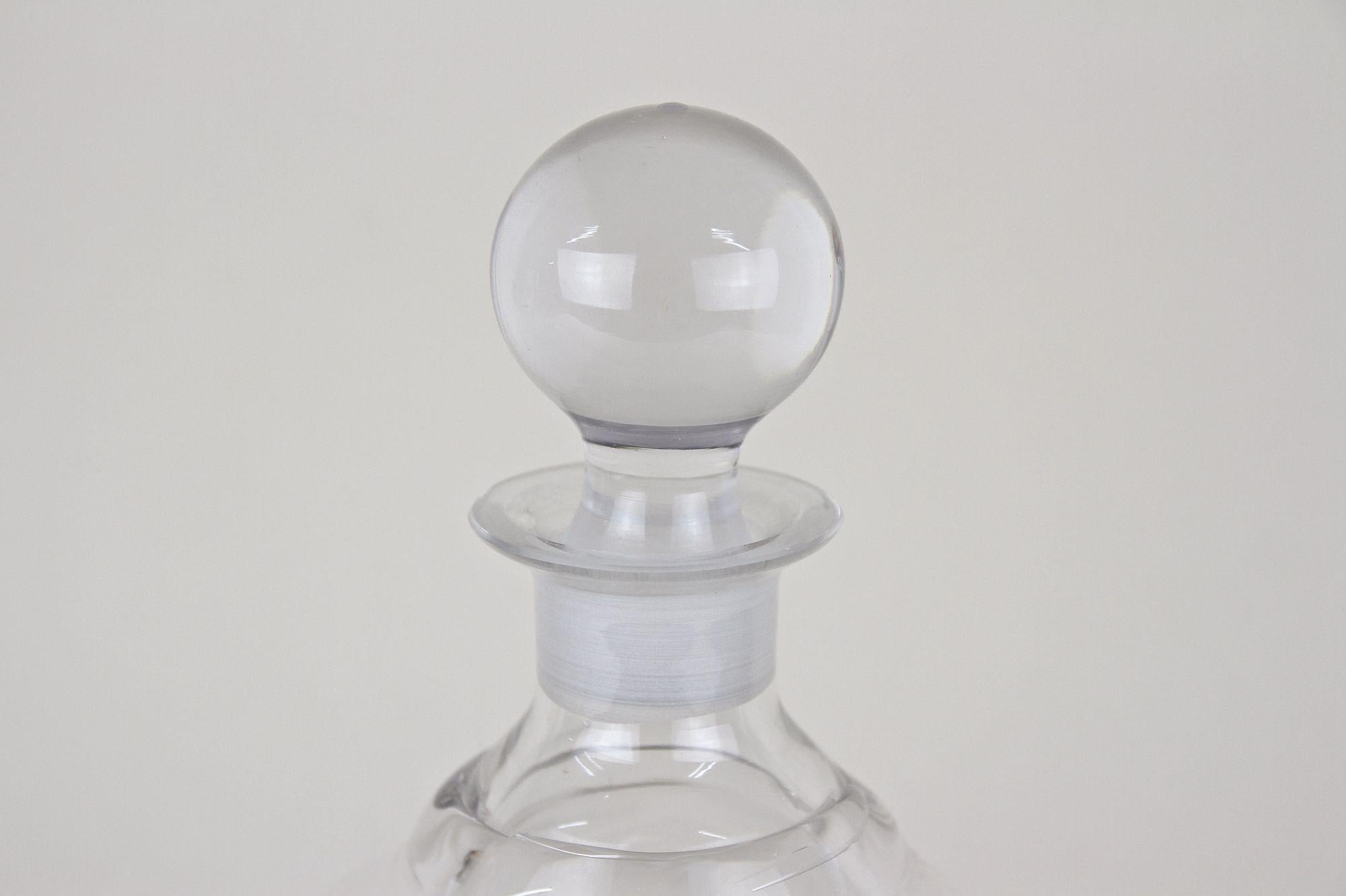 Decanter Art Nouveau del XX secolo / Bottiglia di vetro per liquori, inciso, AT 1915 ca. in vendita 3