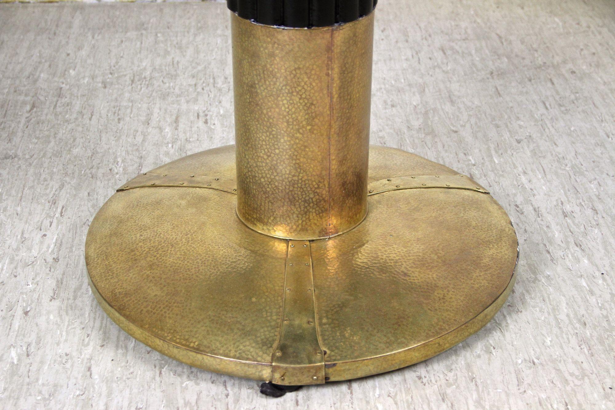 Leather 20th Century Art Nouveau Dining/ Salon Suite with Round Table by Thonet, AT 1910 For Sale
