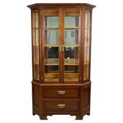 20th Century Art Nouveau Display Cabinet/ Vitrine, Mahogany, AT ca. 1910