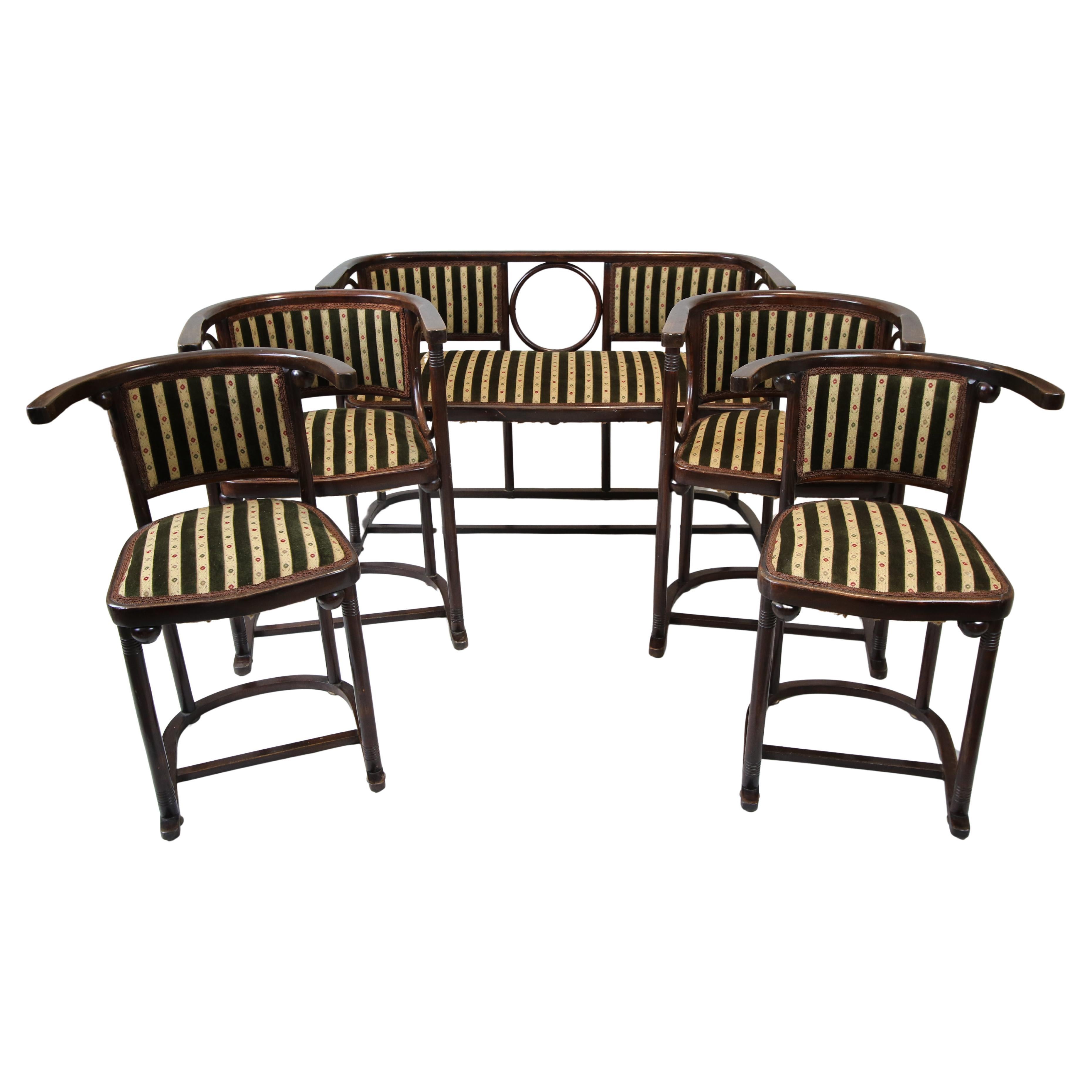 20. Jahrhundert Jugendstil Fine Set "Fledermaus" von Josef Hoffmann. Wien, 1905. im Angebot