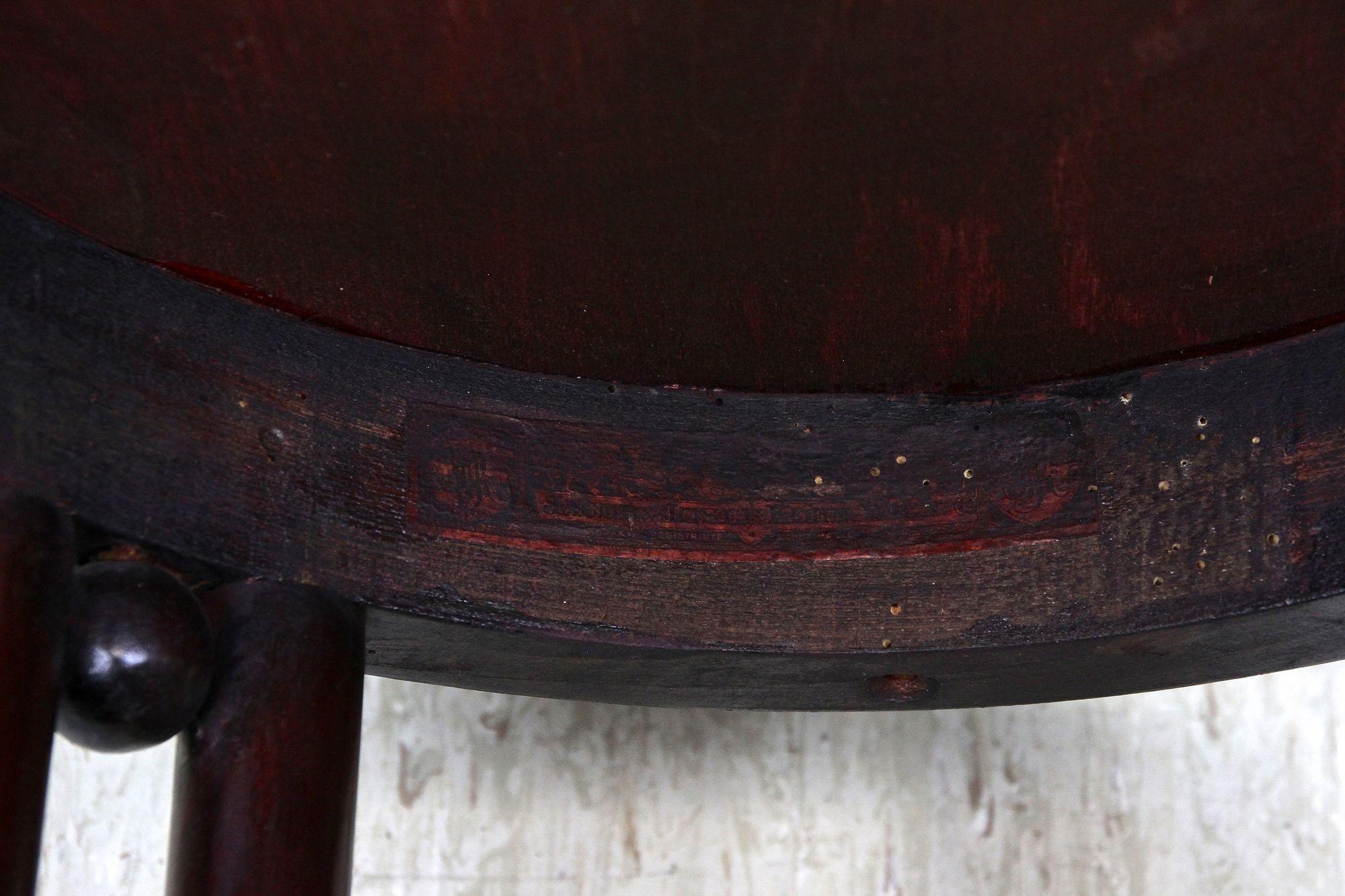 Mesa de centro Art Nouveau del siglo XX Fledermaus de Josef Hoffmann, AT ca. 1906 en venta 9