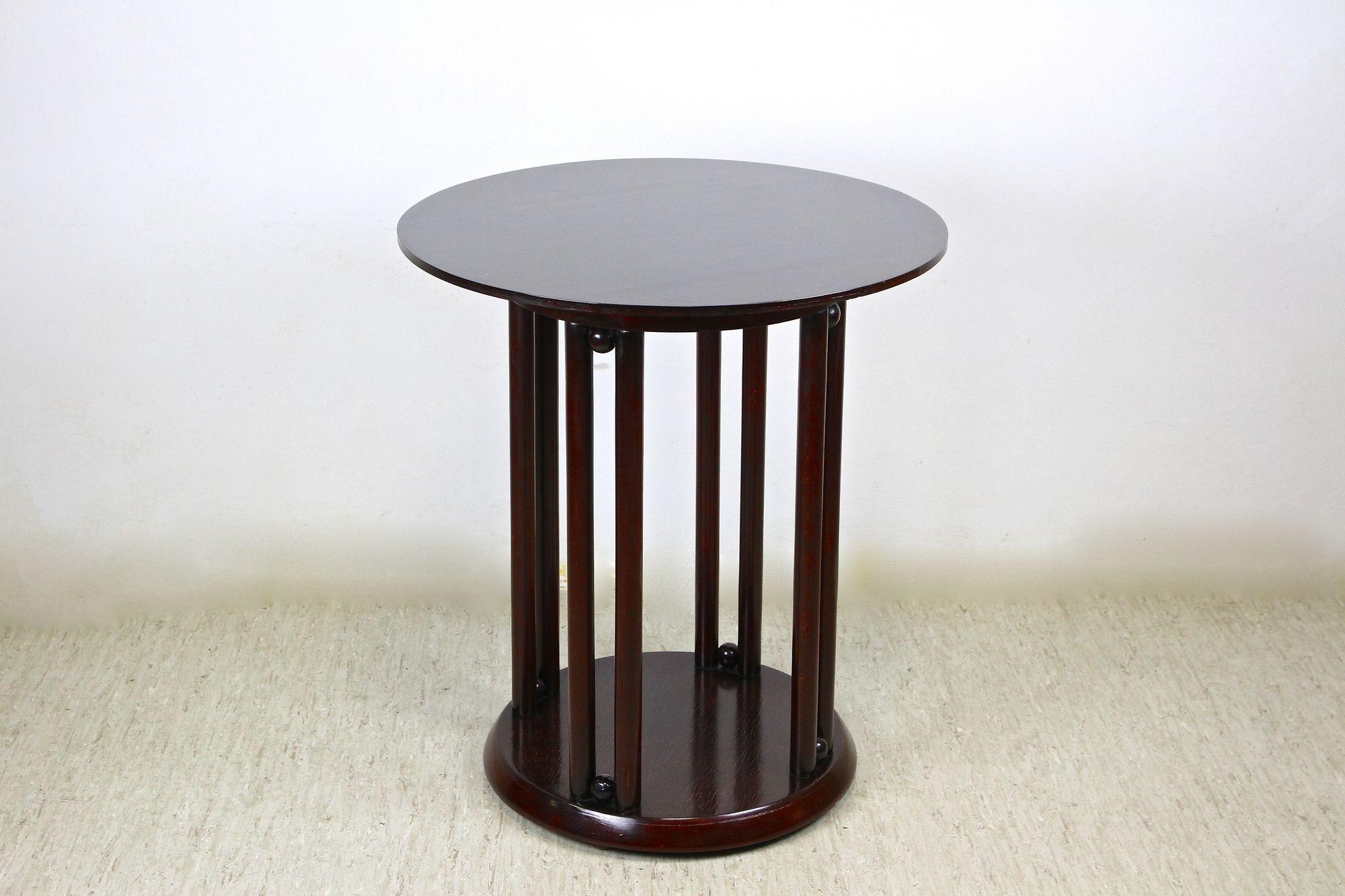 Mesa de centro Art Nouveau del siglo XX Fledermaus de Josef Hoffmann, AT ca. 1906 Hecho a mano en venta