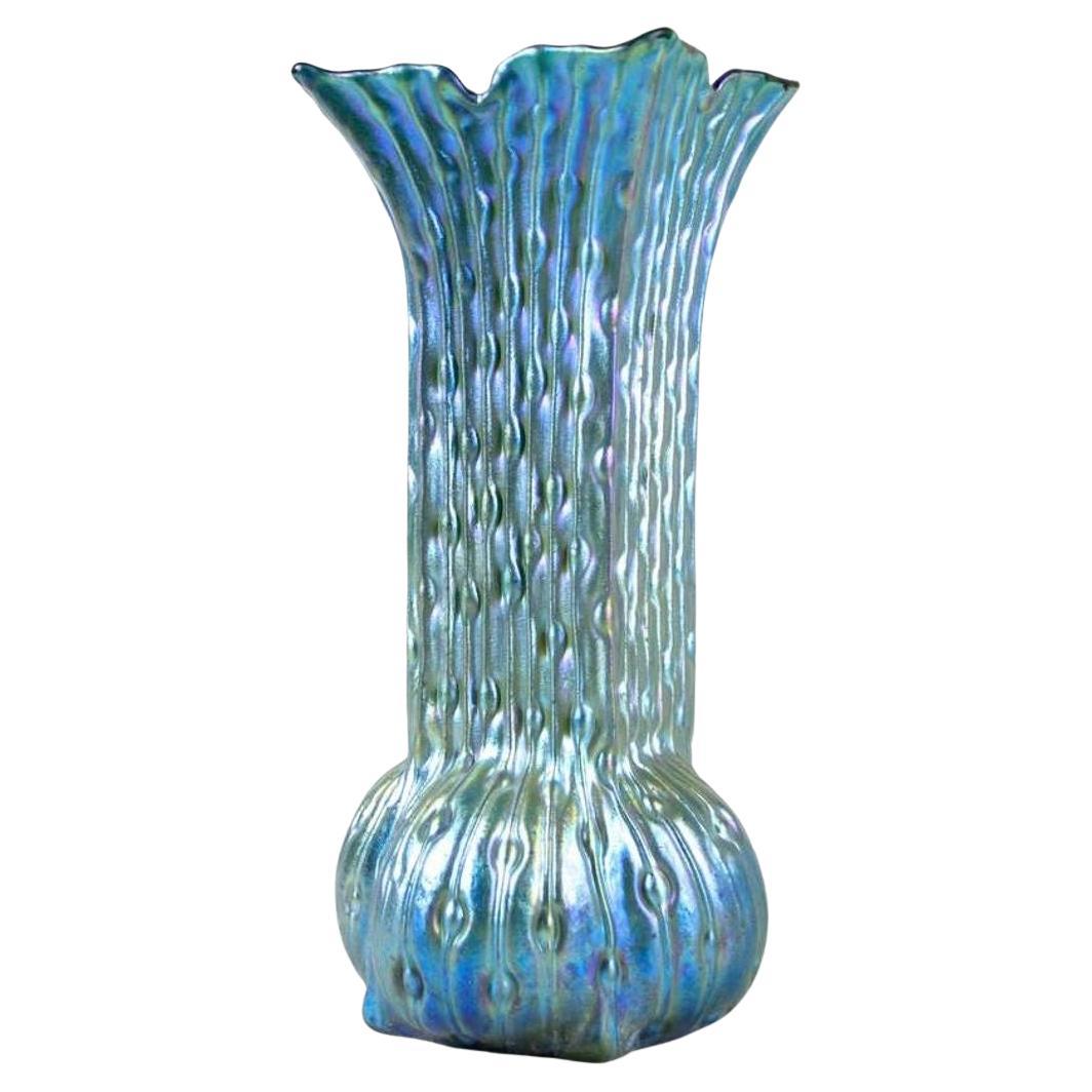 20th Century Art Nouveau Glass Vase by W. Kralik - Iridescent, Bohemia ca. 1902