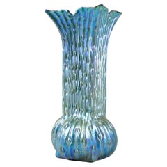 20th Century Art Nouveau Glass Vase by W. Kralik - Iridescent, Bohemia ca. 1902