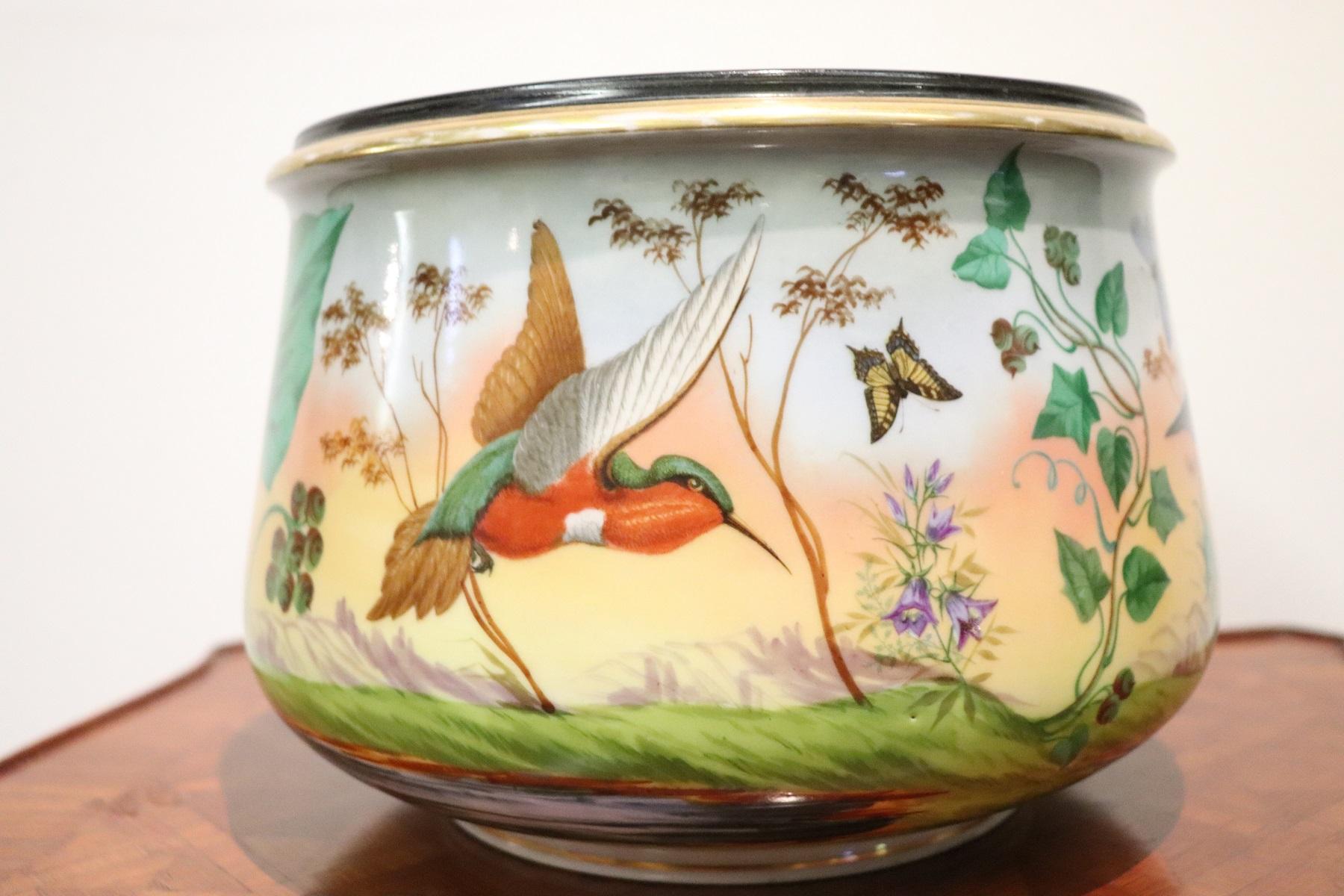 20th Century Art Nouveau Hand Painted Ceramic Vase, 1920s 4