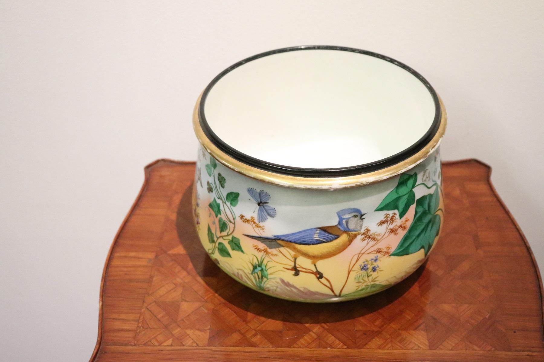 20th Century Art Nouveau Hand Painted Ceramic Vase, 1920s 1