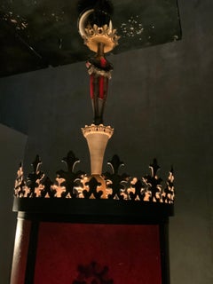 20th Century Art Nouveau Large Theatre Pendant Chandelier Light