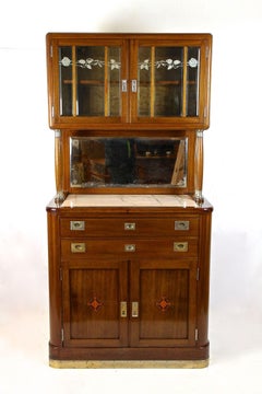20th Century Art Nouveau Mahogany Buffet/ Cabinet by H. Bäck, Austria circa 1910