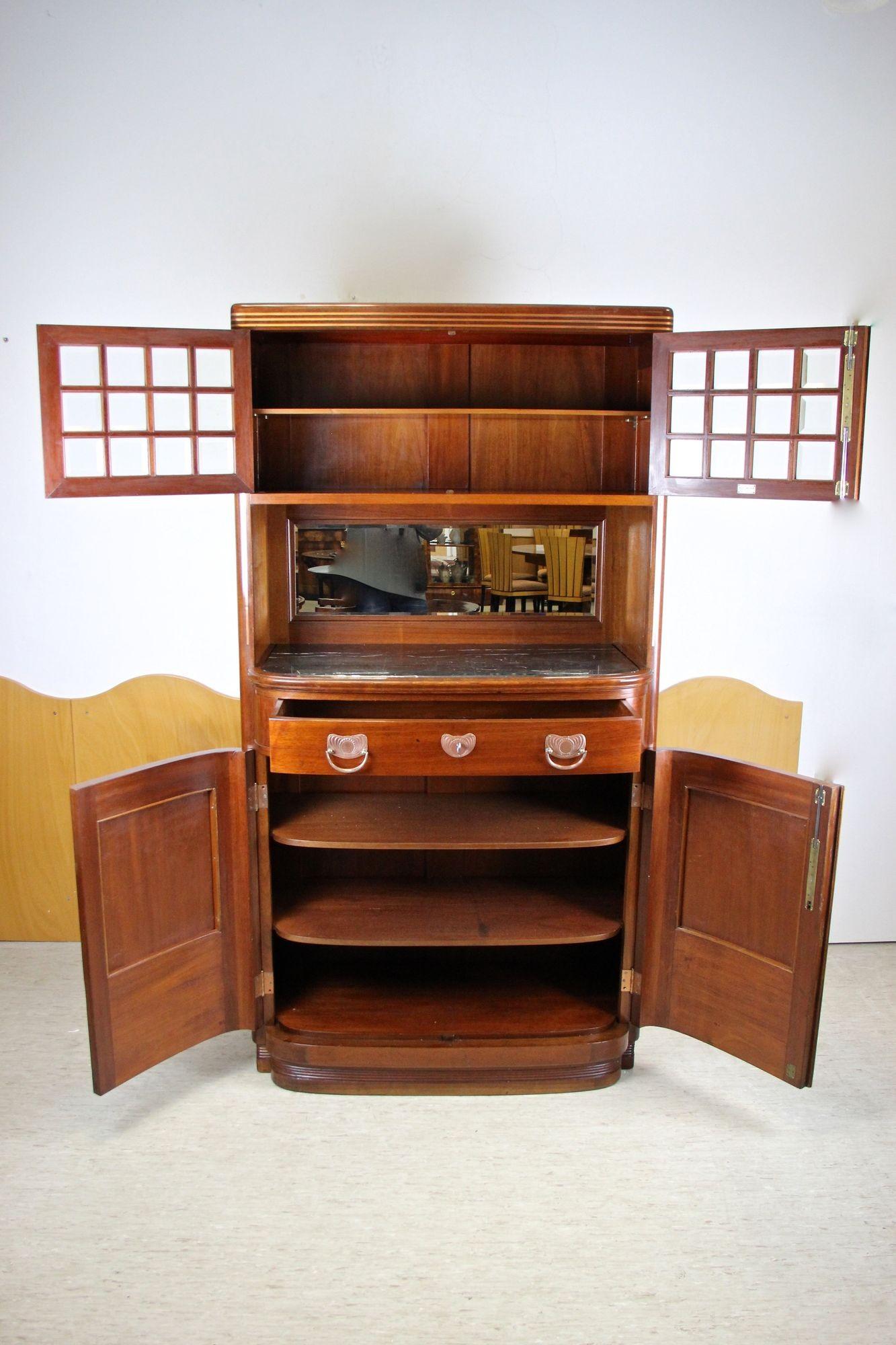20th Century Art Nouveau Mahogany Cabinet/ Buffet by August Ungethüm, AT ca 1900 For Sale 10