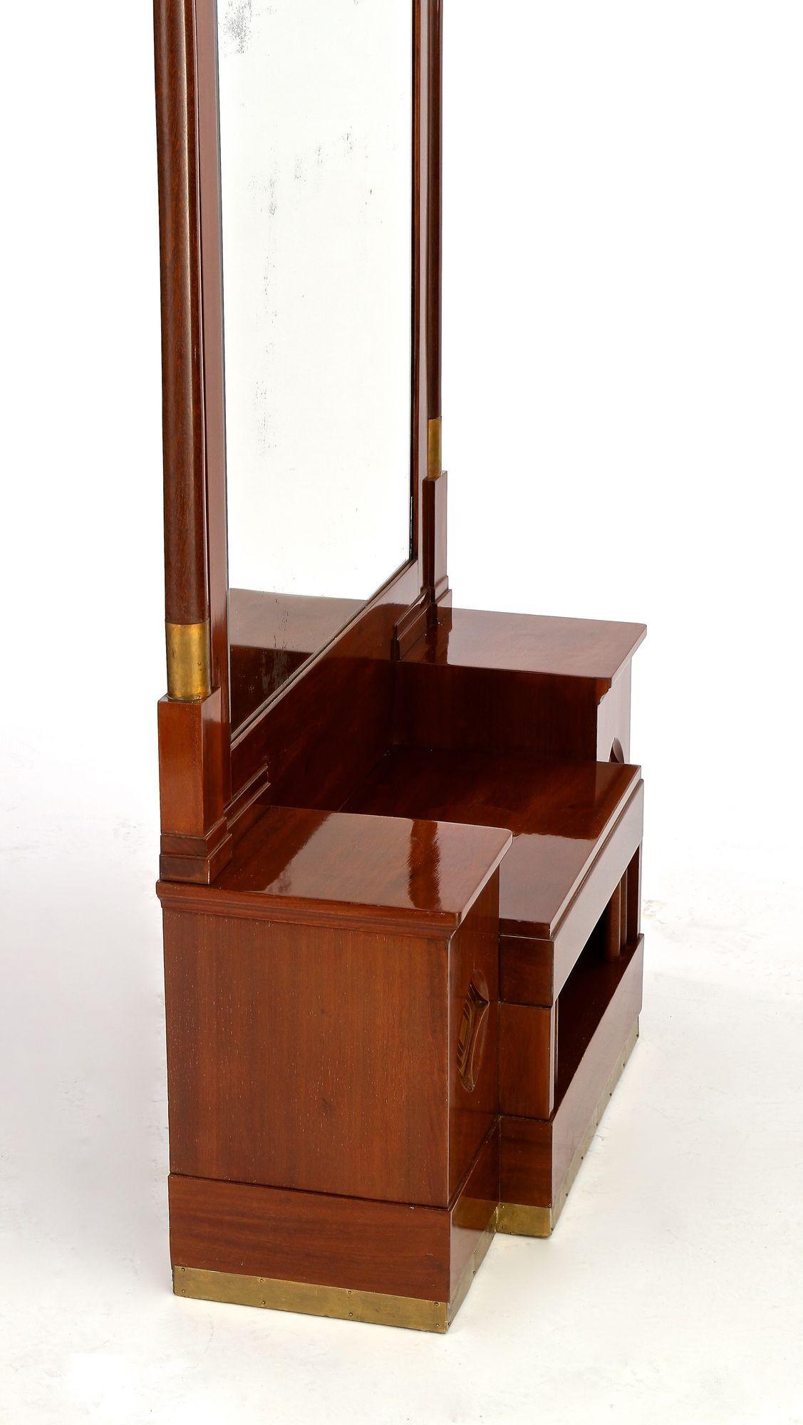 Consolle con specchio in mogano Art Nouveau del XX secolo di J. & J. Hermann, AT 1905 ca. in vendita 11